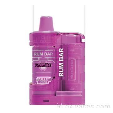 Rum Bar Bullet 7000 Puffs Vapes Wholesale
